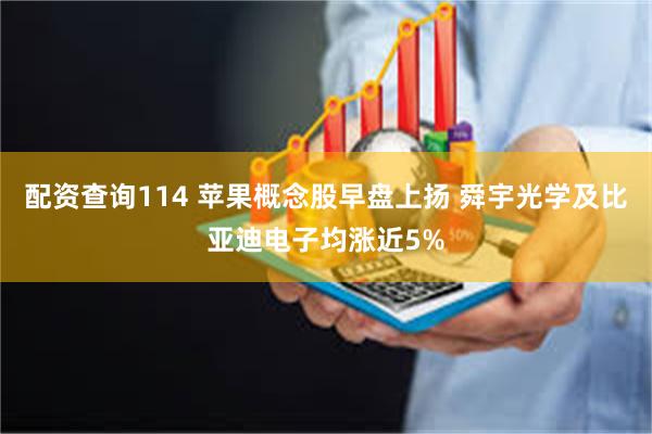 配资查询114 苹果概念股早盘上扬 舜宇光学及比亚迪电子均涨近5%